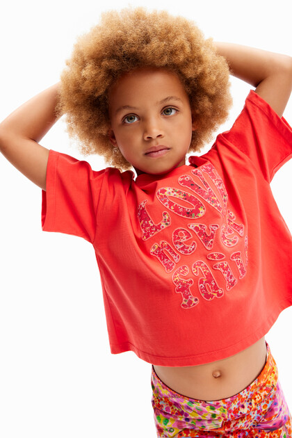 Oversize message T-shirt