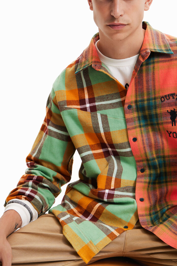 Oversize plaid shirt | Desigual