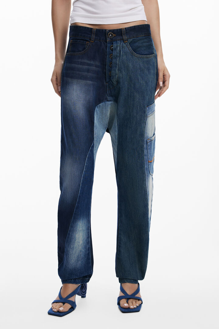 Baggy patch jeans | Desigual