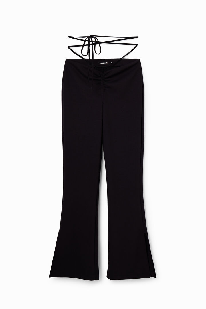 Pantalón fruncido lazada | Desigual