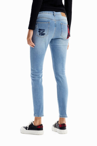 Mickey Mouse slim push-up jeans | Desigual