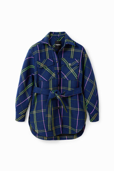 Chaqueta sobrecamisa cuadros | Desigual