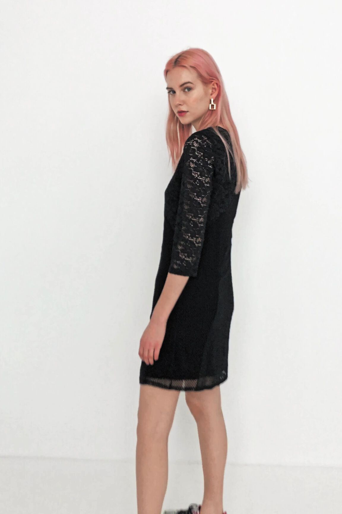 Desigual black lace discount dress