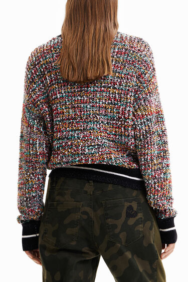 Pull tricot couleurs jaspées | Desigual