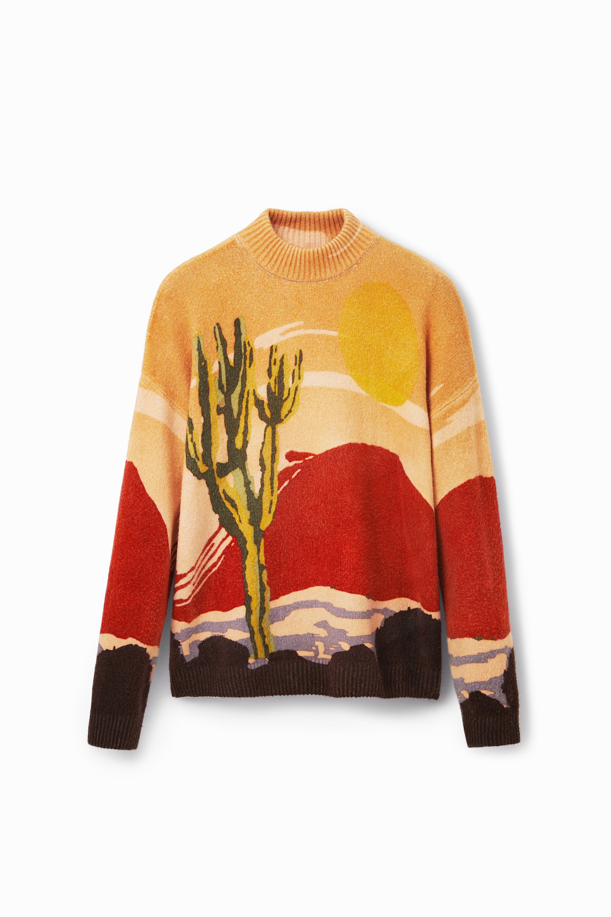 Loose roll neck jumper