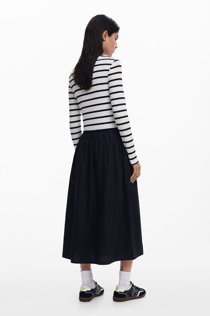 Vestido midi combinado | Desigual