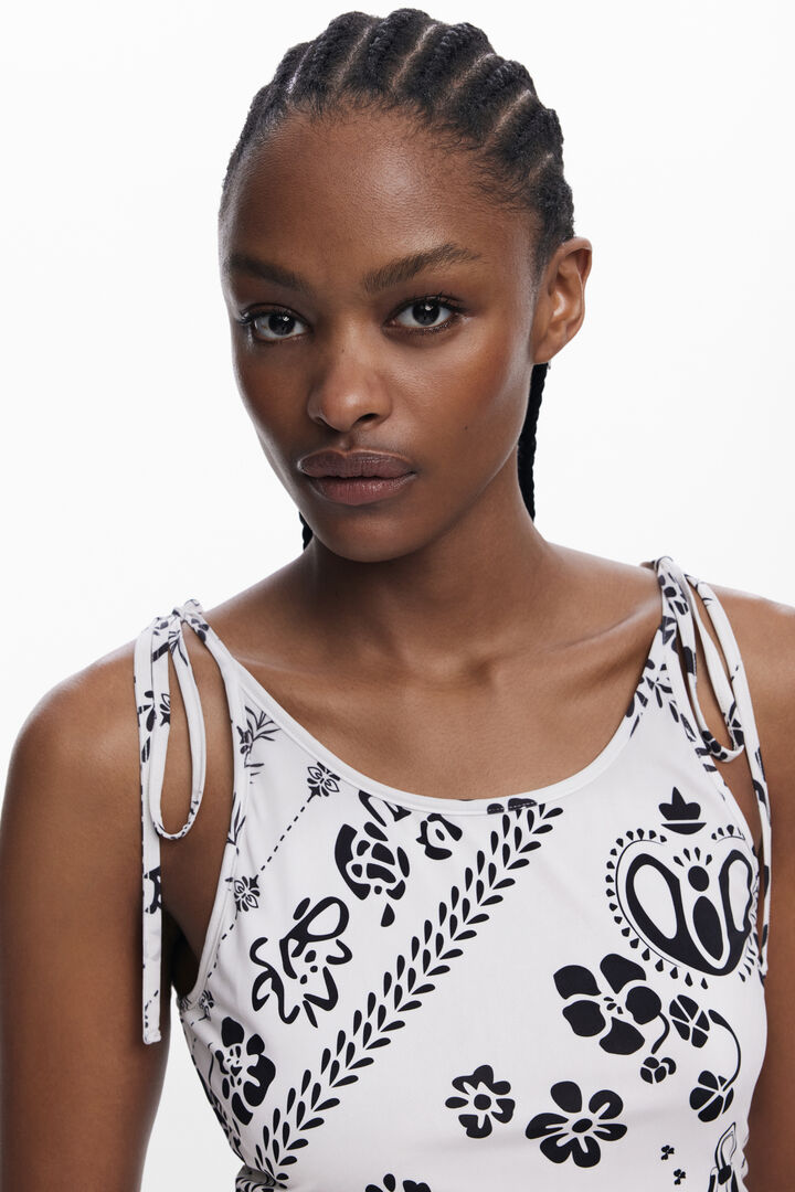Robe à bretelles bandana | Desigual