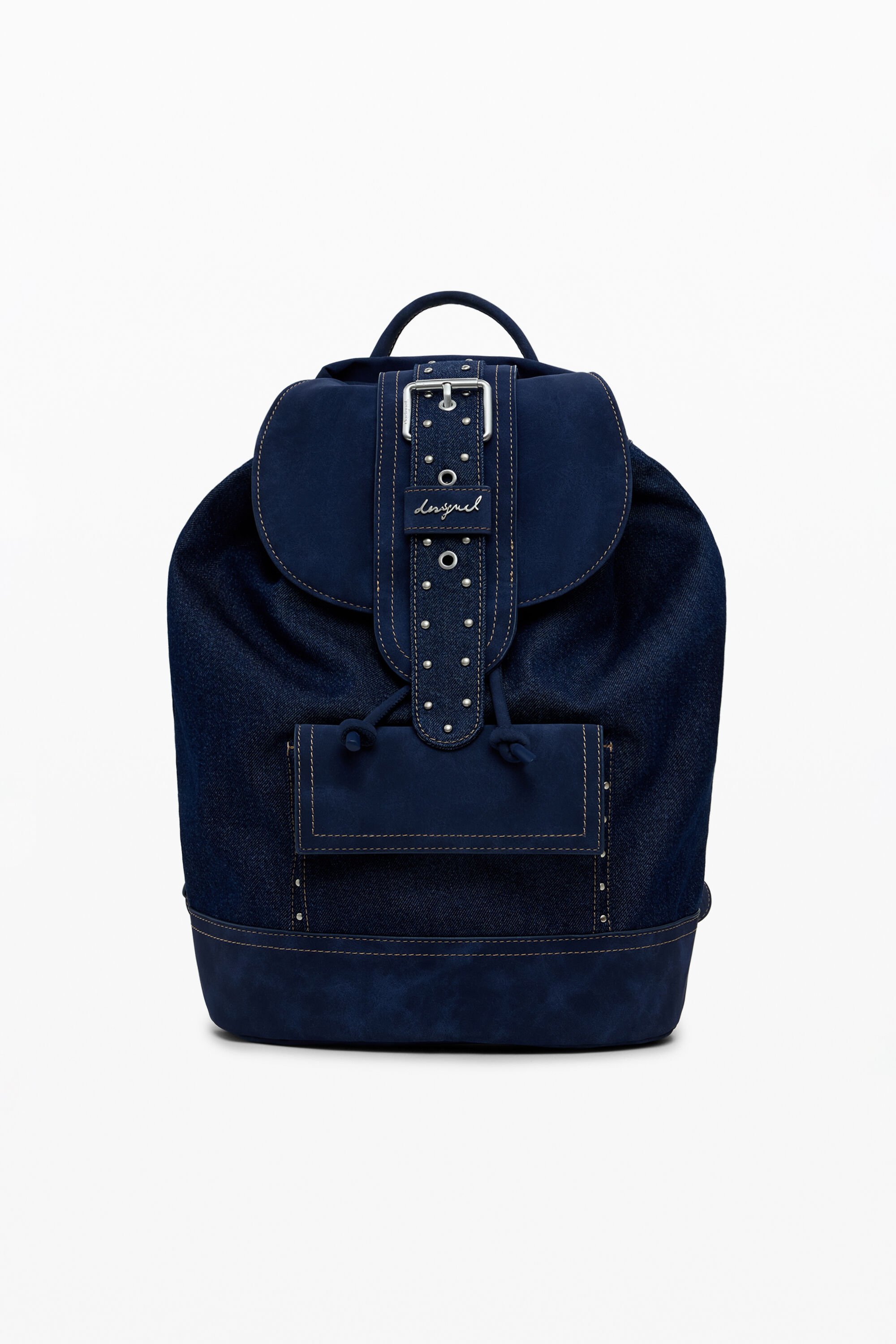 Sac à dos en denim seau convertible moyen - Desigual - Modalova