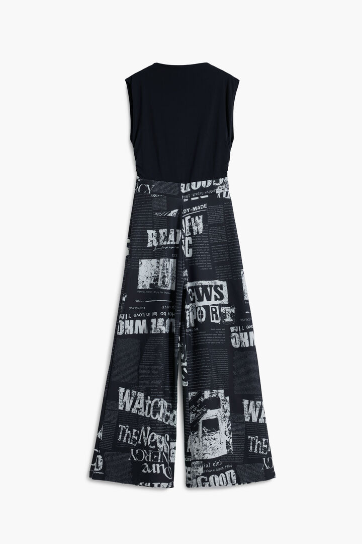 Combined newspaper jumpsuit | Desigual