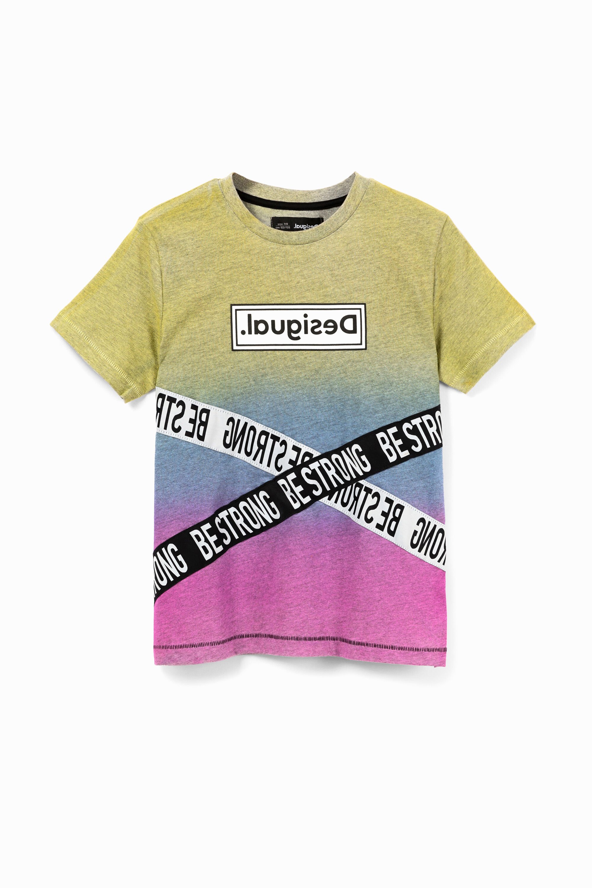 Tricolour  T-shirt with logo
