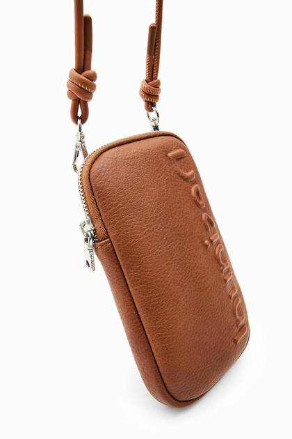Leather-effect wallet smartphone holder