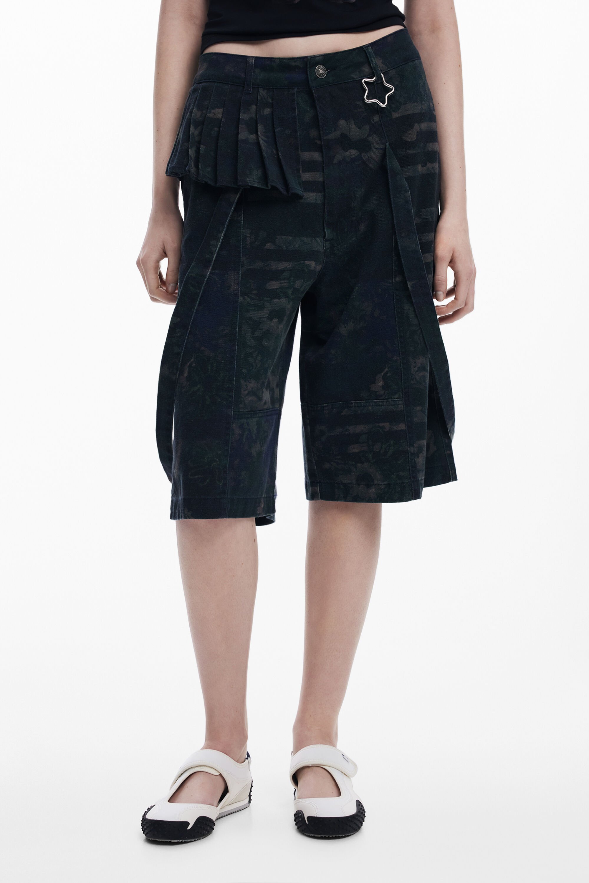 Desigual Bermuda Jort Collina Strada In Black