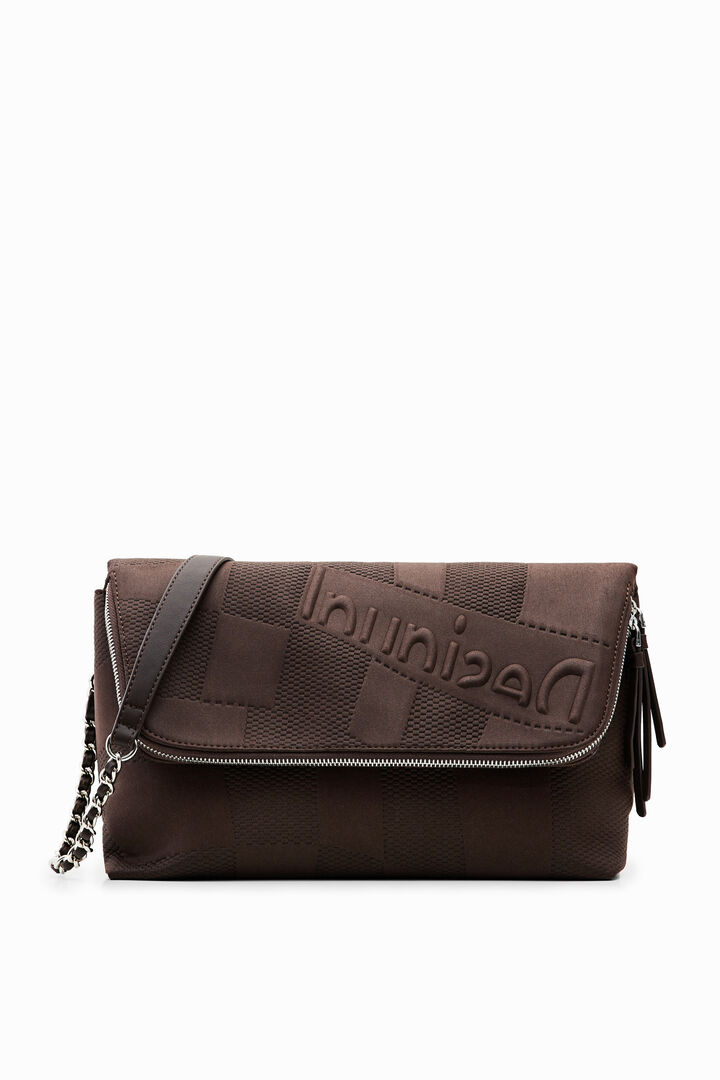 Large textured crossbody bag | Desigual