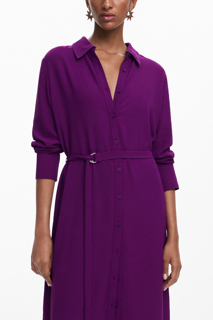 Vestido largo camisero