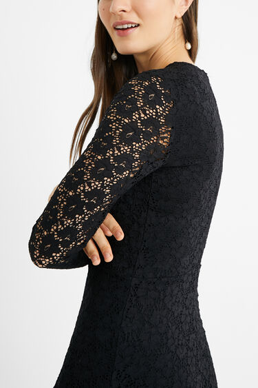 Floral lace dress | Desigual.com