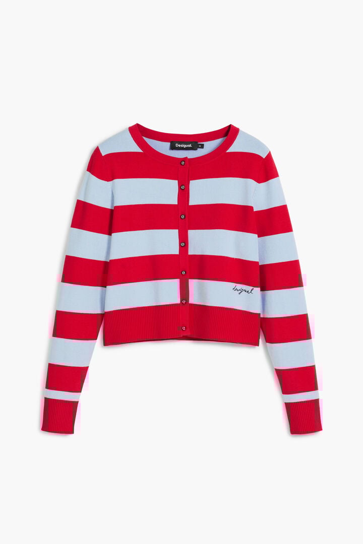 Ribbed striped cardigan | Desigual