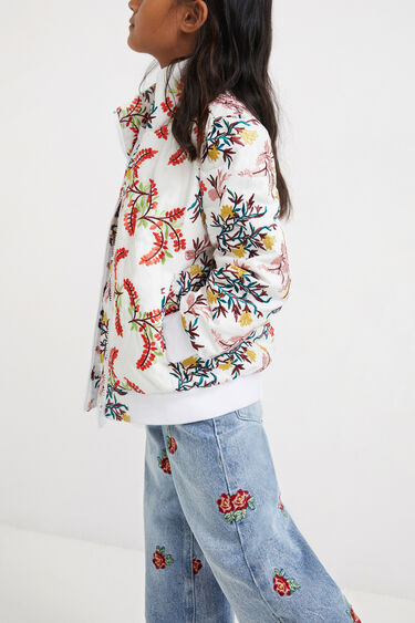 Quilted floral jacket | Desigual