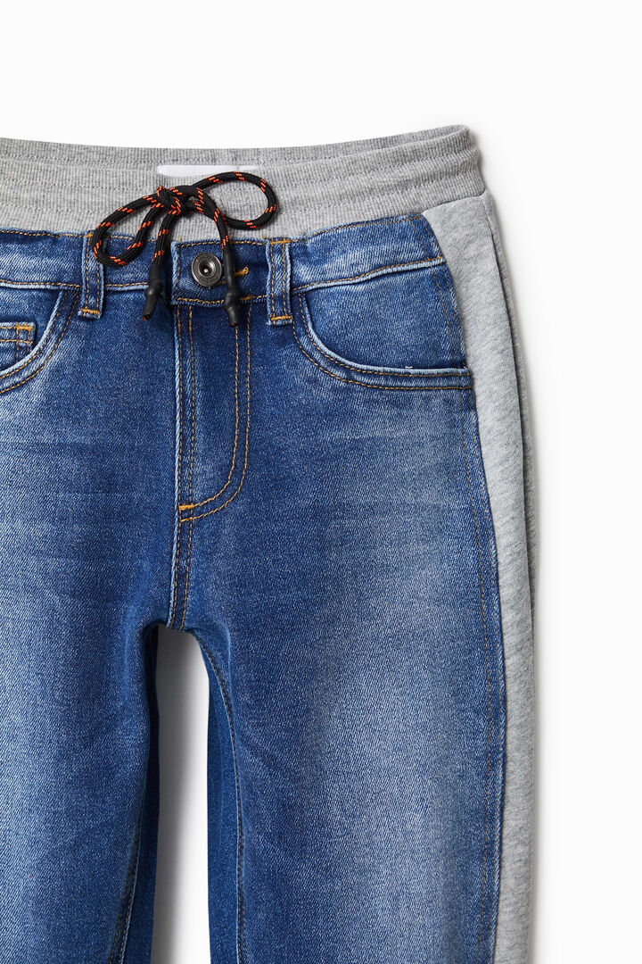 Hybrid denim jogger trousers | Desigual