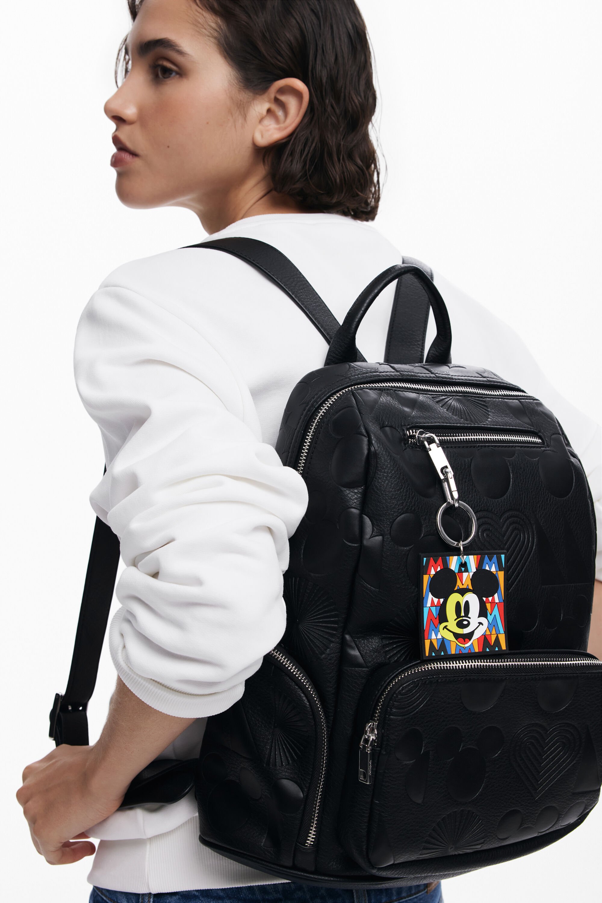 工場直売 Mickey Desigual.com I Women's backpack embossed Mouse™ バッグ