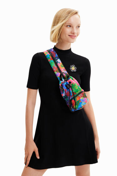Mini multi-position floral backpack | Desigual