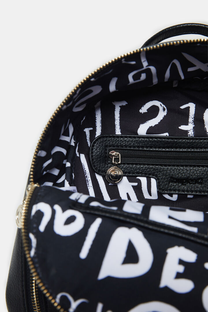 Backpack embroidered with scarf | Desigual