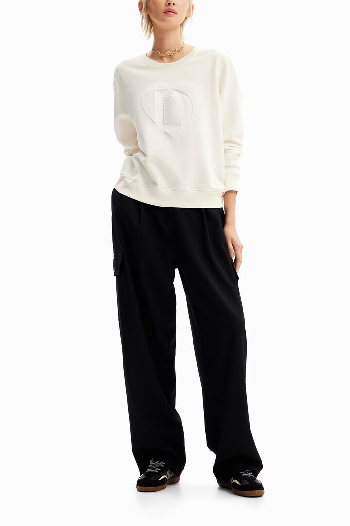Embossed imagotype sweatshirt | Desigual