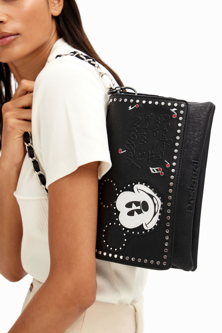 M Mickey Mouse studs crossbody bag | Desigual