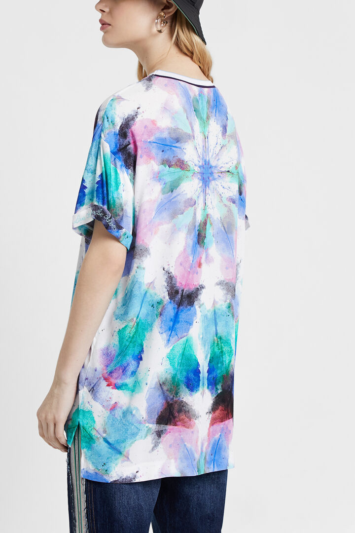 Blouse with faded tie-dye | Desigual