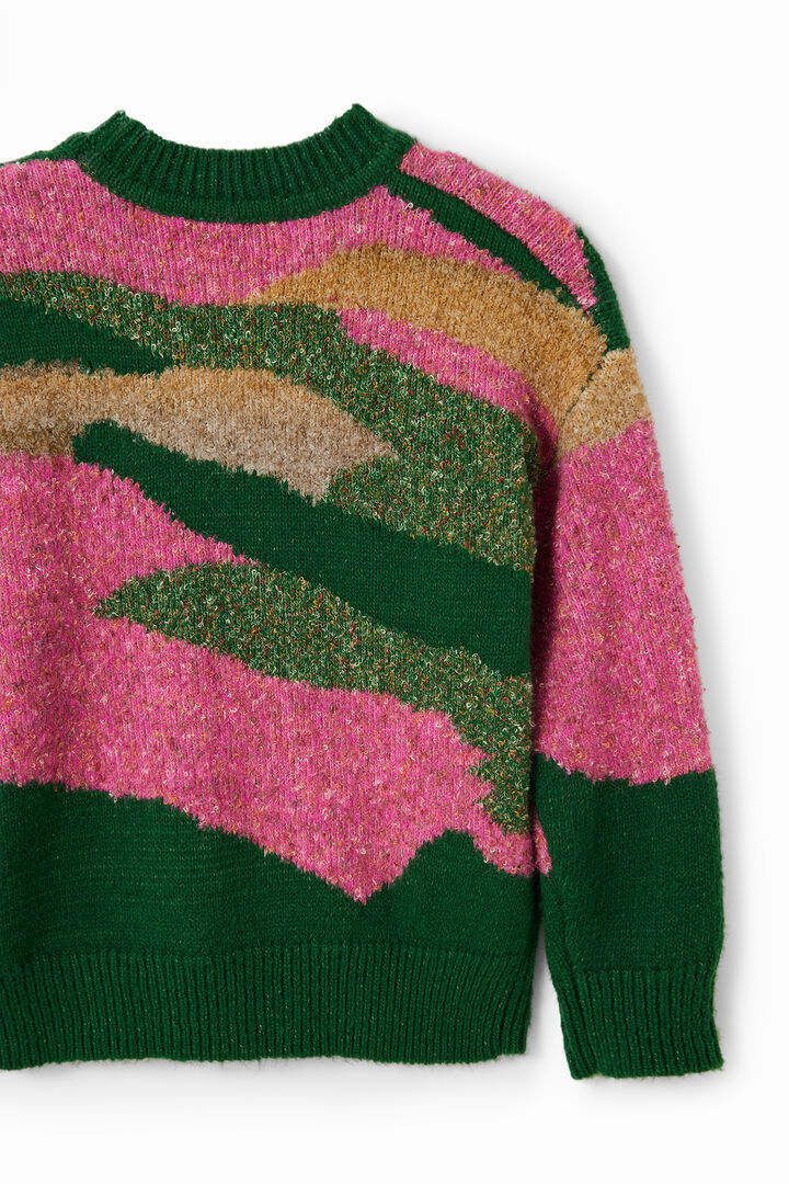Embroidered jacquard pullover | Desigual