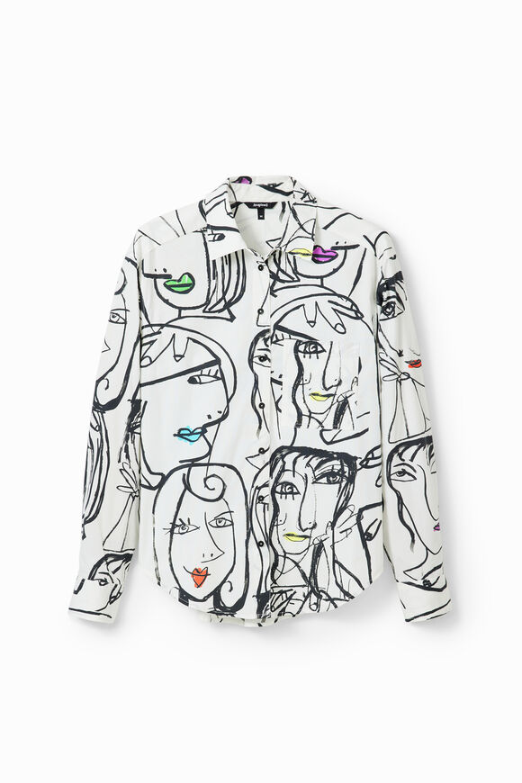 Arty faces shirt
