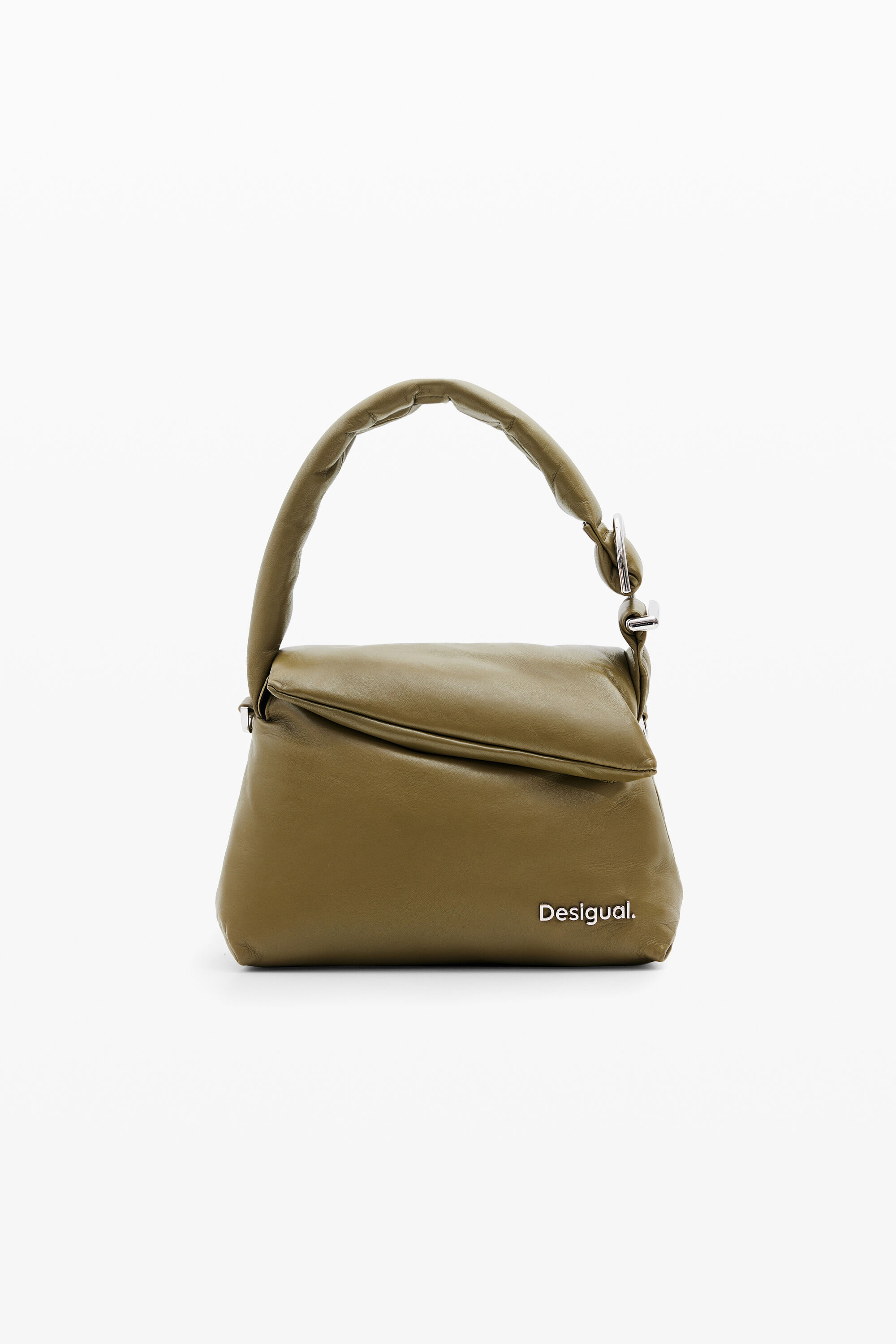 M padded leather bag