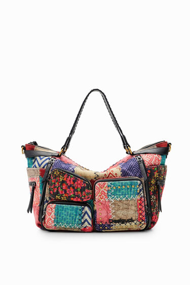 Bolso grande canvas patch | Desigual