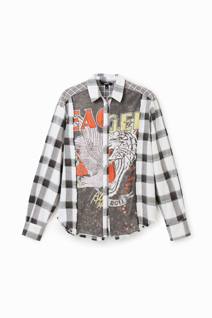 Camisa quadres patch | Desigual