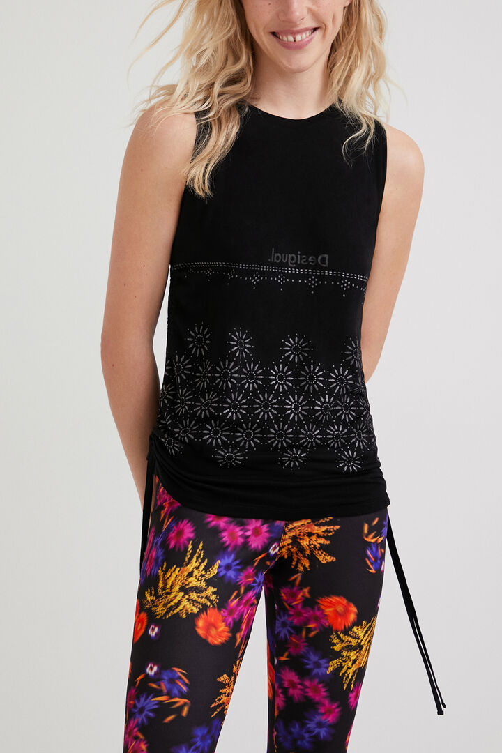 Samarreta flocat rushing | Desigual