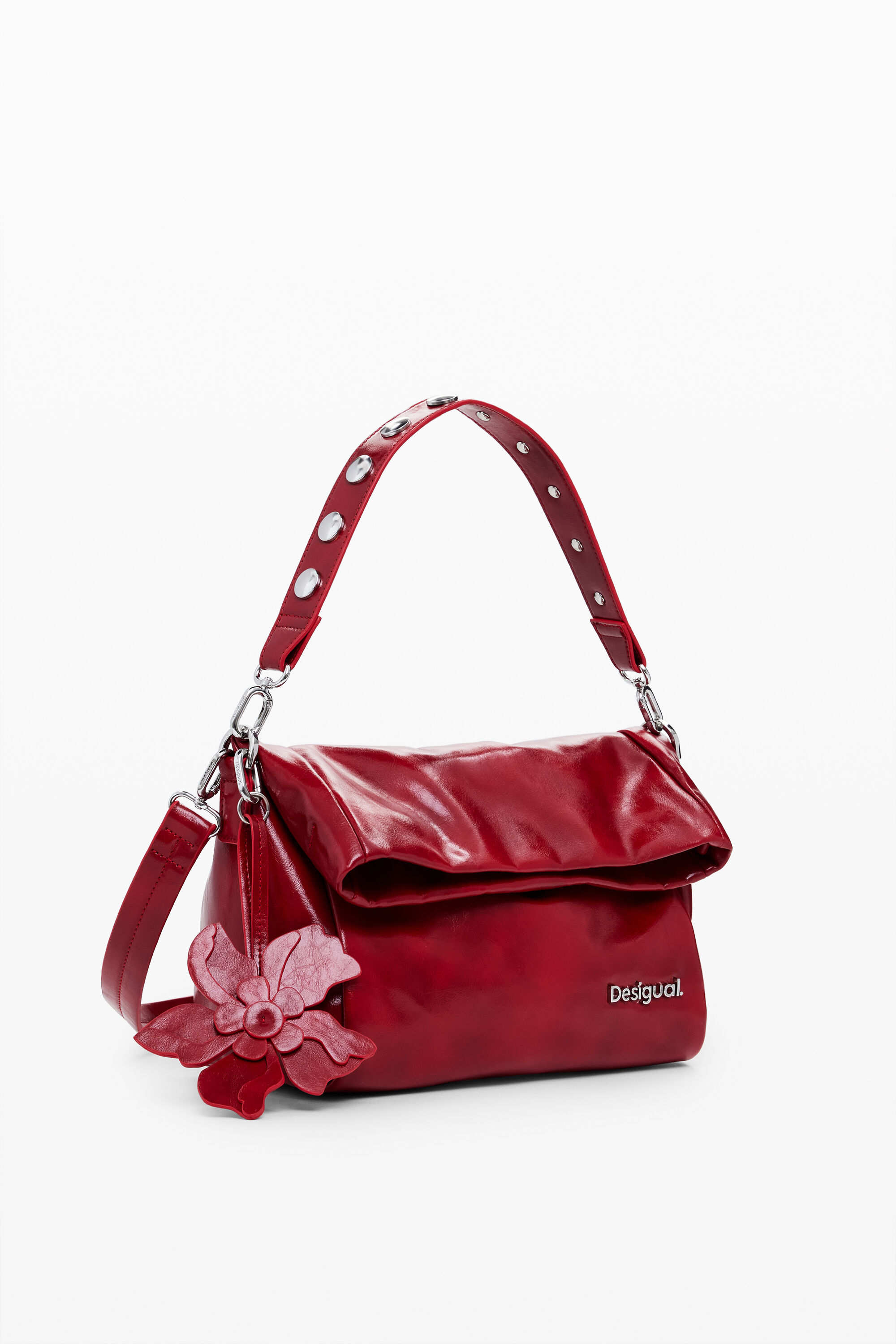 Shiny flap bag