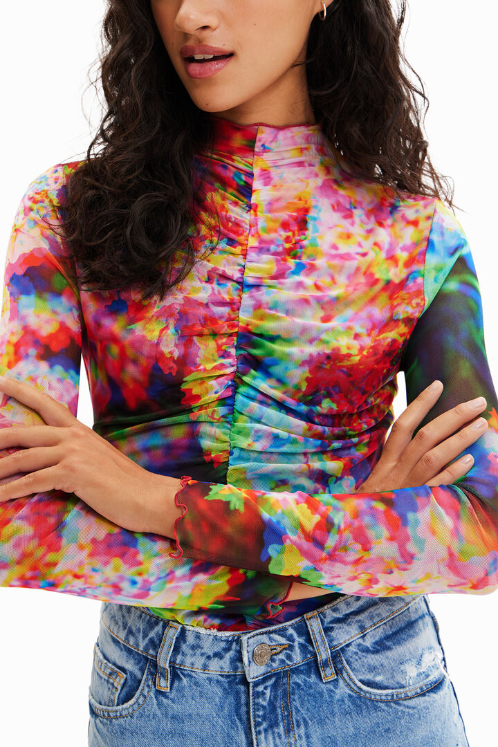 Body tul fruncido flores | Desigual