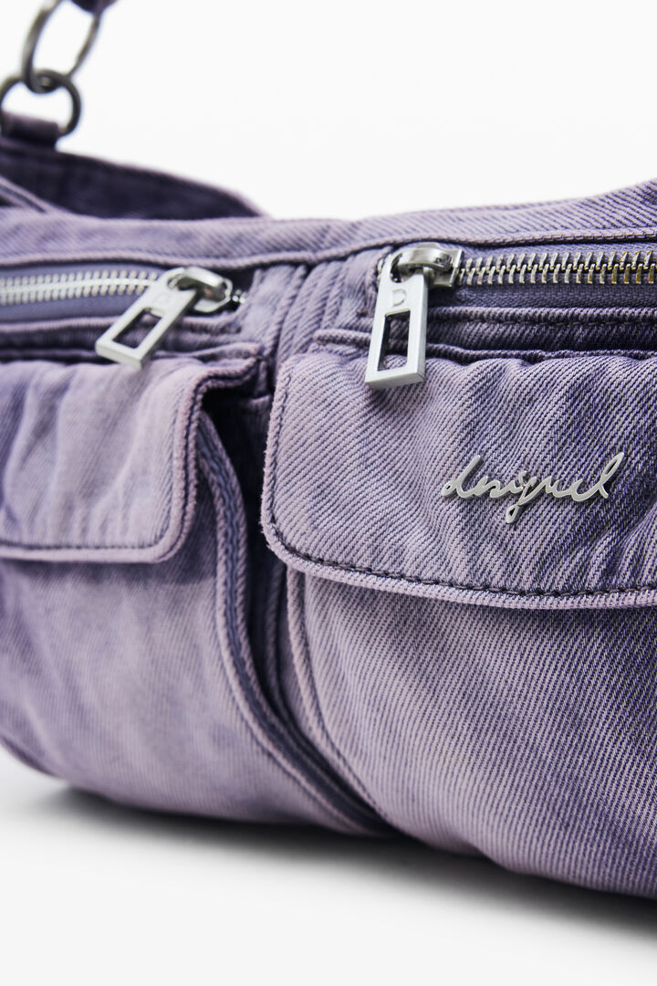 Petit sac en denim à fleurs | Desigual