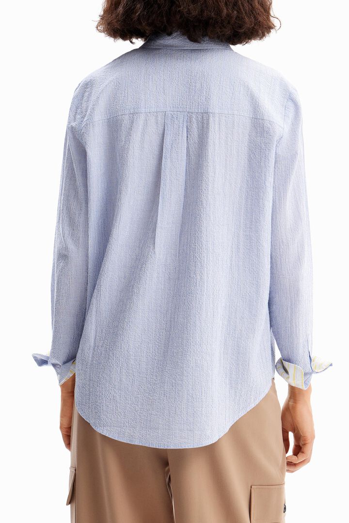 Textured stripy shirt | Desigual