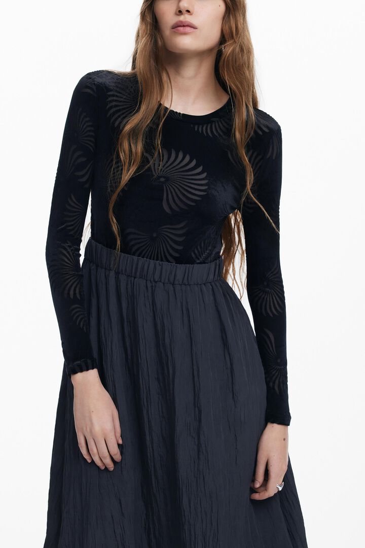 Vestido combinado estampado | Desigual