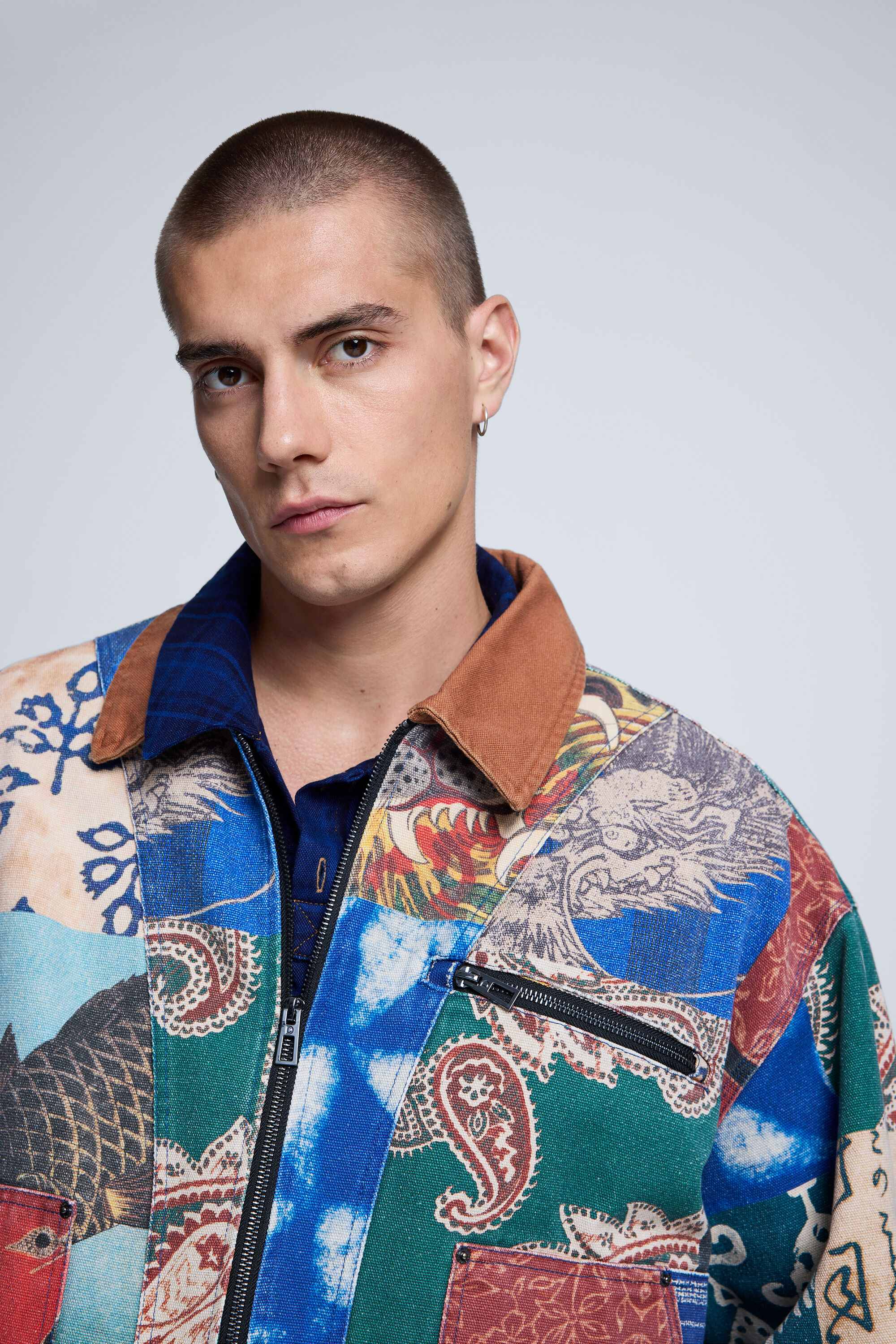パッチワークジャケット メンズ用 I Desigual.com