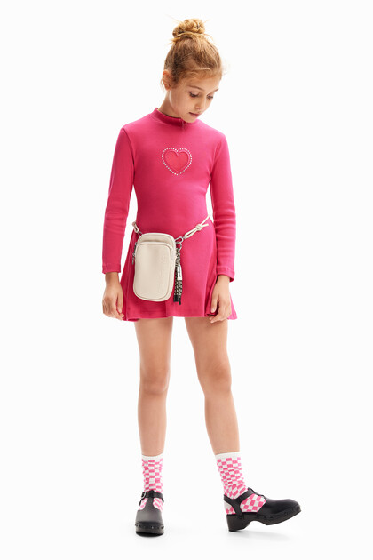 Heart cut-out dress