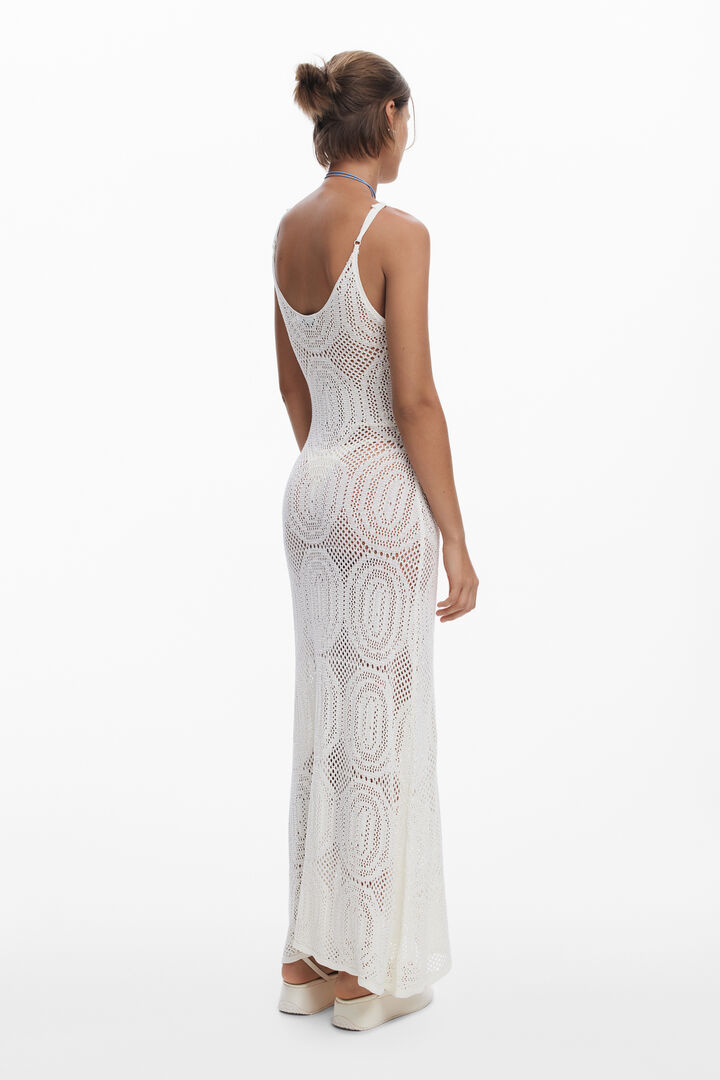 Crochet strap dress | Desigual