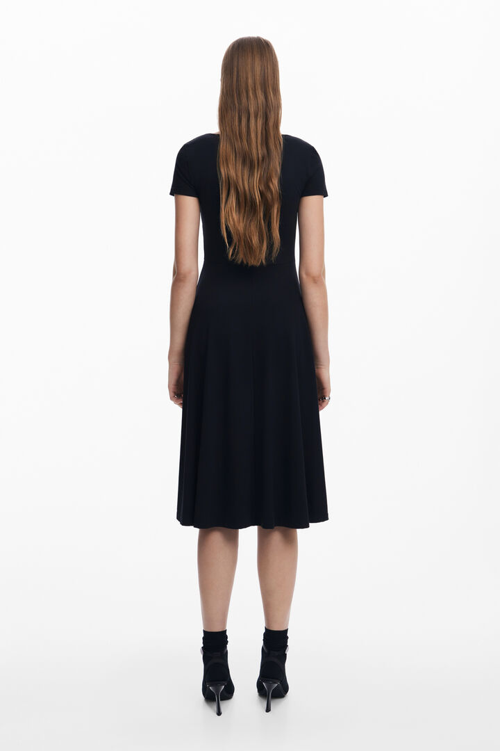 Vestido midi escotado | Desigual