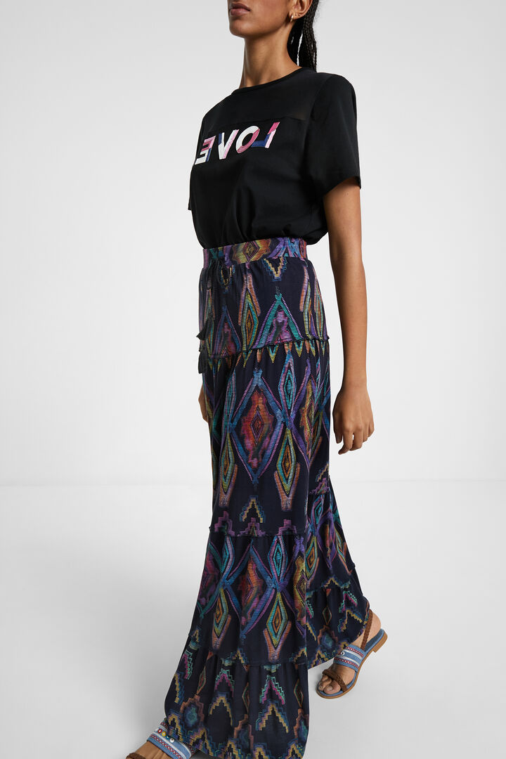 Embroidered denim sandals | Desigual
