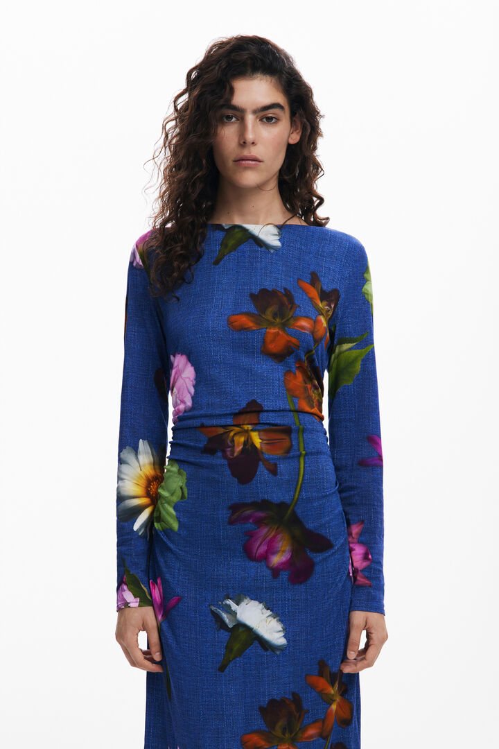 Robe midi asymétrique | Desigual