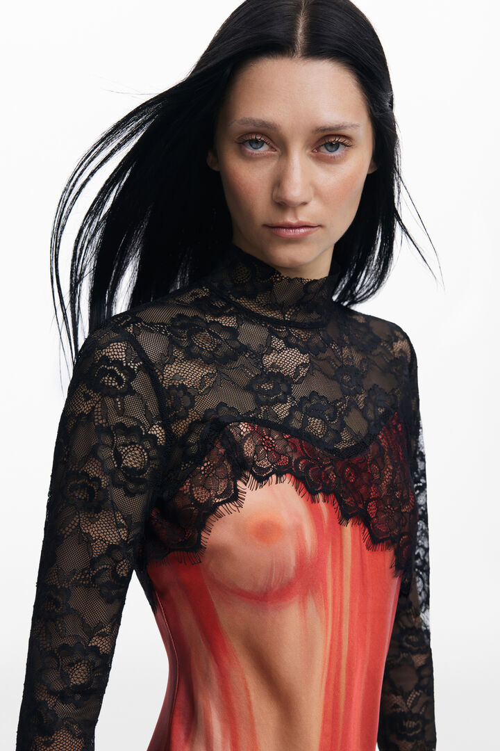 María Escoté combined dress | Desigual