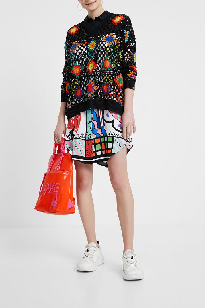 Pull tricoté multicolore | Desigual