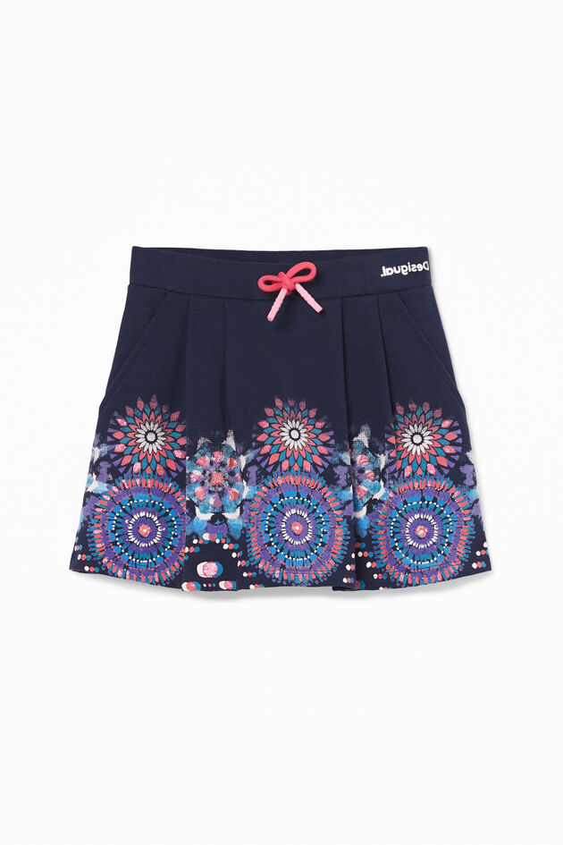 Short skirt plush drawstring