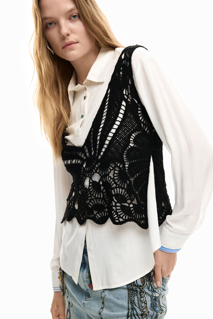 Chemise manches longues 2 en 1 | Desigual