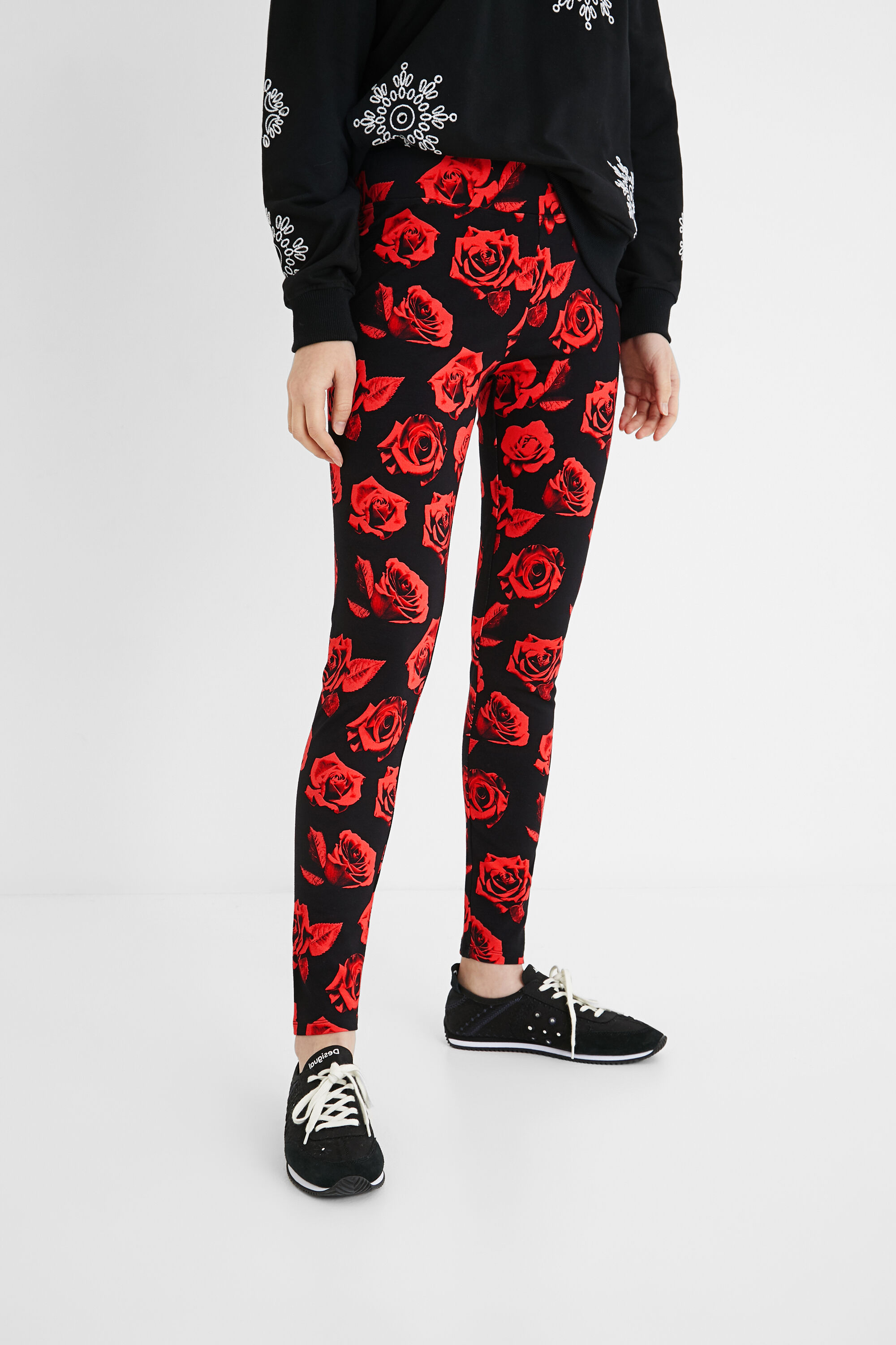 Leggings with roses Clearance